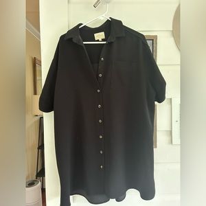 Sezane Womens Black Dress